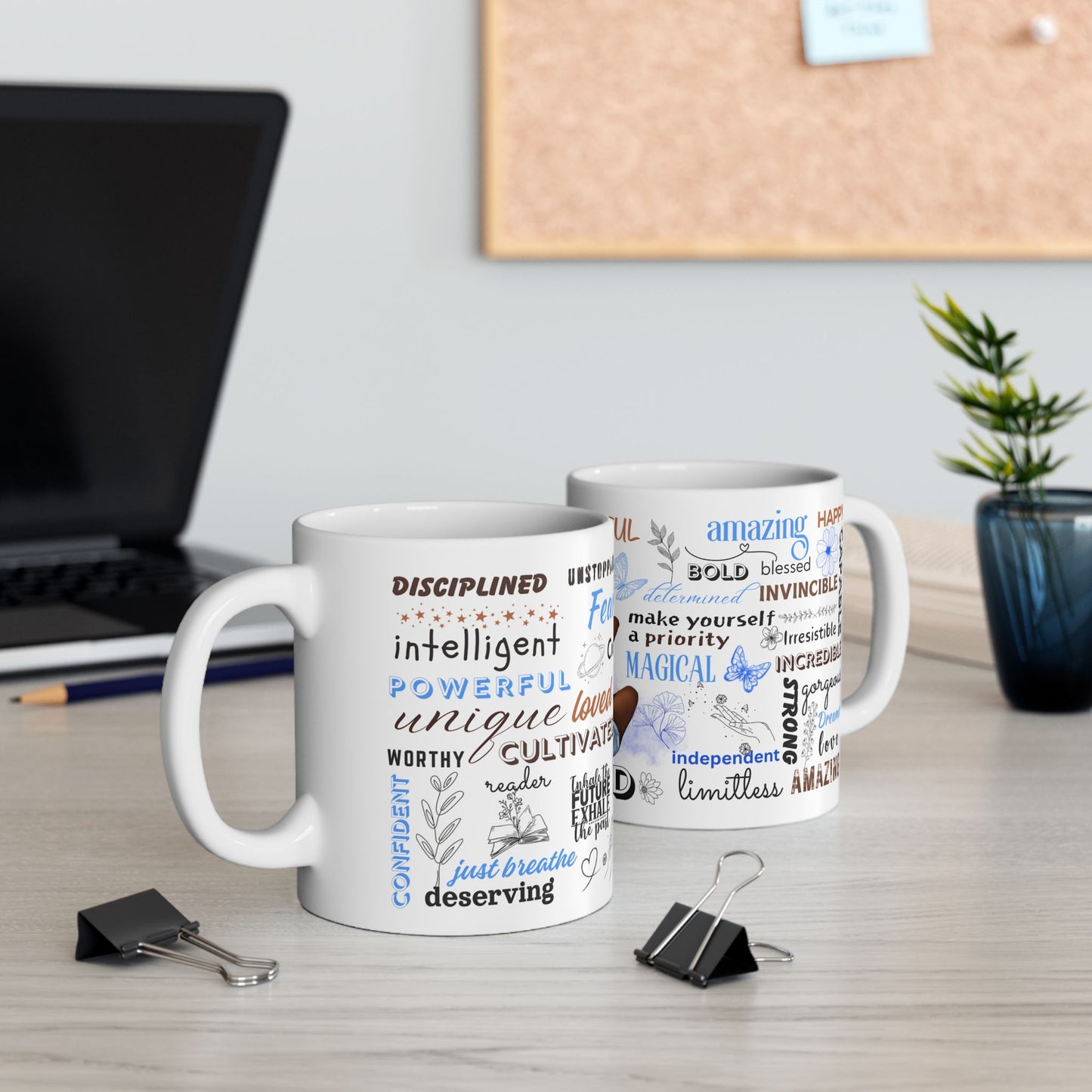 Self Love Mug, Inspirational Gift, Motivational, Empowering, Positive Affirmation Coffee Cup- 11oz & 15oz wraparound