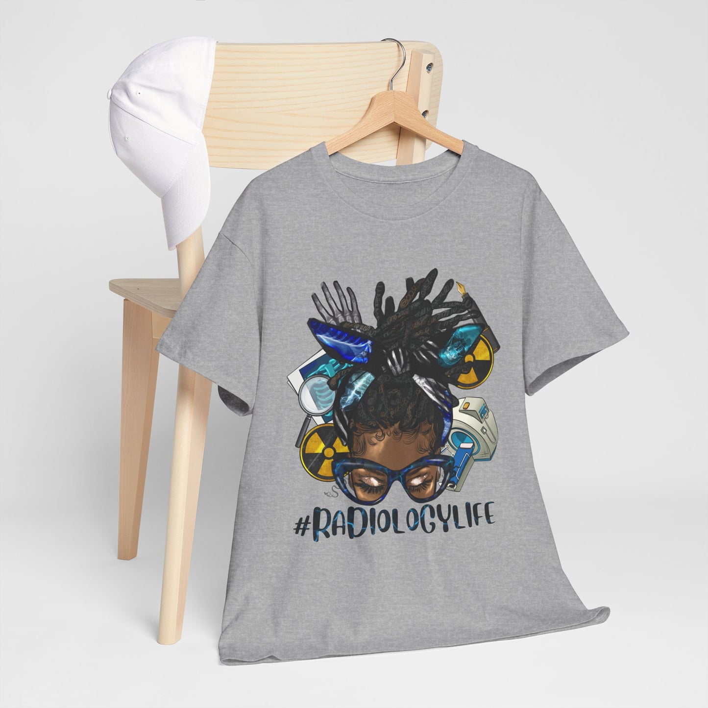 Radiology Life Tee - Unisex Heavy Cotton T-Shirt, Perfect Gift for Medical Professionals, Radiology Enthusiasts, Casual Wear, Everyday Style