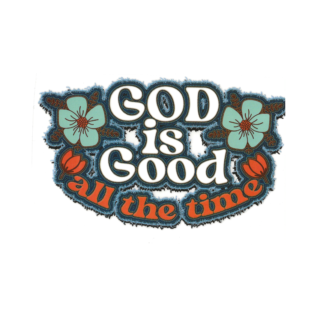 GOD IS GOOD-print transfer only