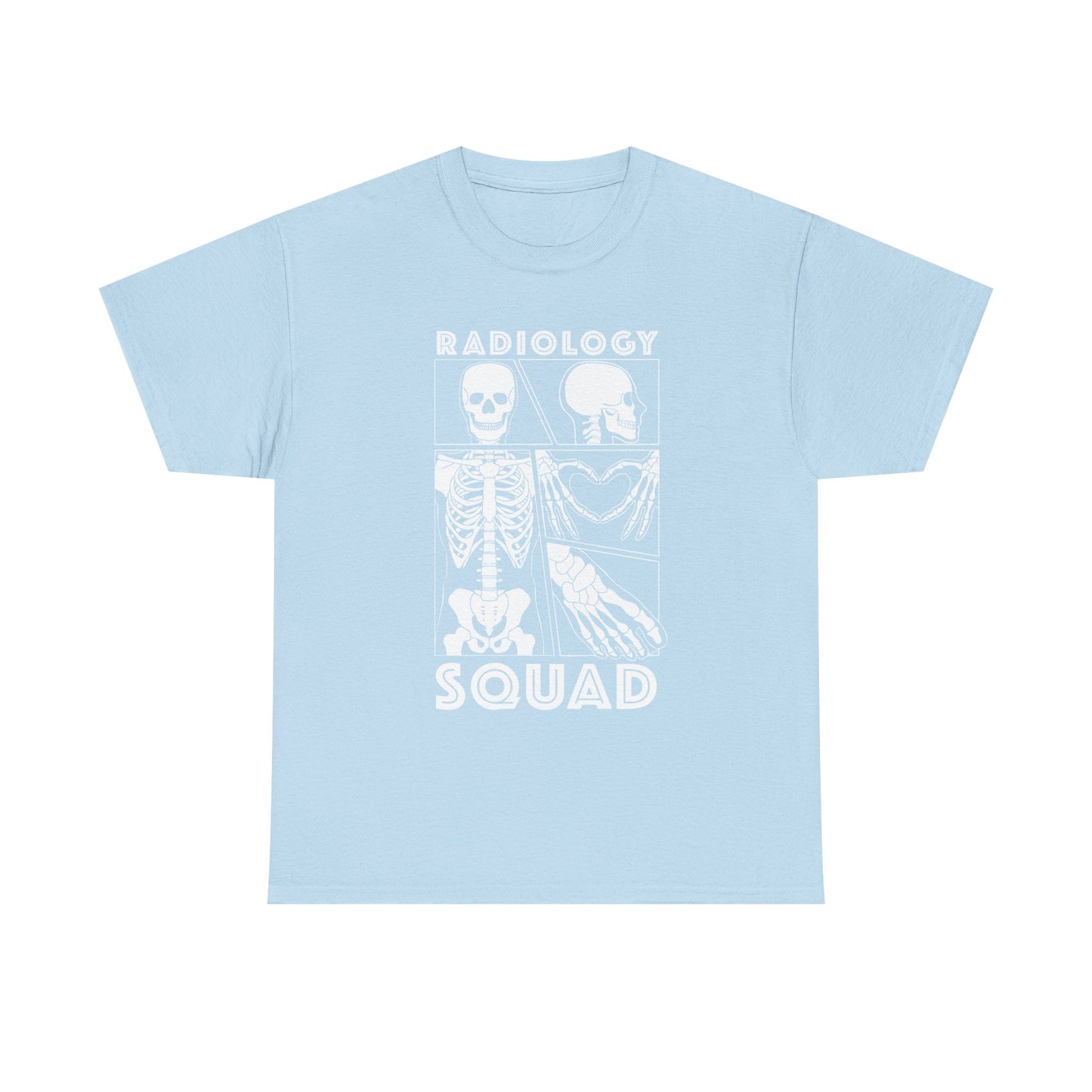 Radiology Comic Strip Tee with White Bones