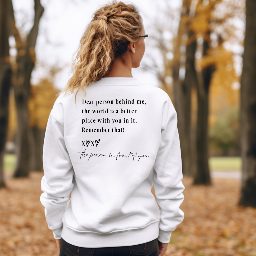DEAR PERSON BEHIND ME-print transfer only