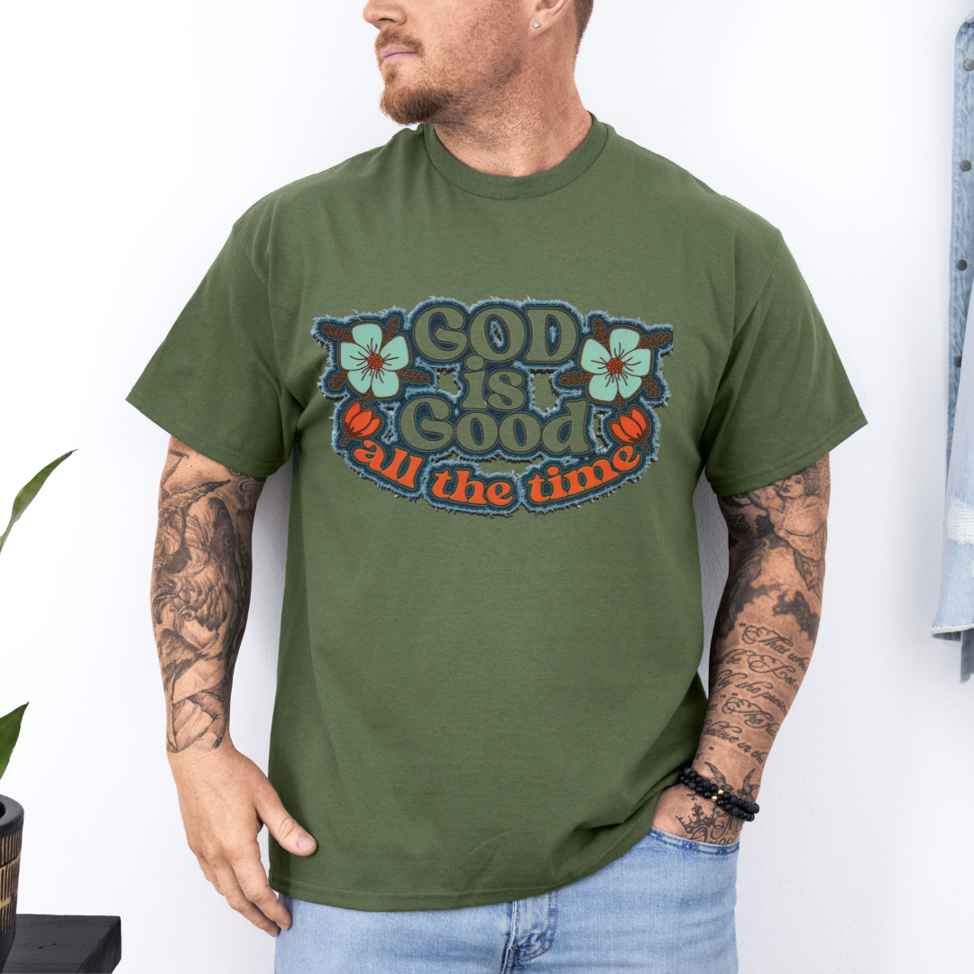 GOD IS GOOD-print transfer only