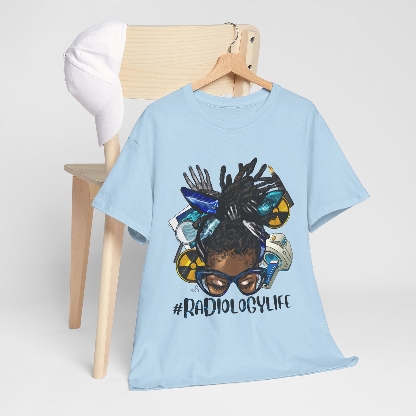 Radiology Life Tee - Unisex Heavy Cotton T-Shirt, Perfect Gift for Medical Professionals, Radiology Enthusiasts, Casual Wear, Everyday Style