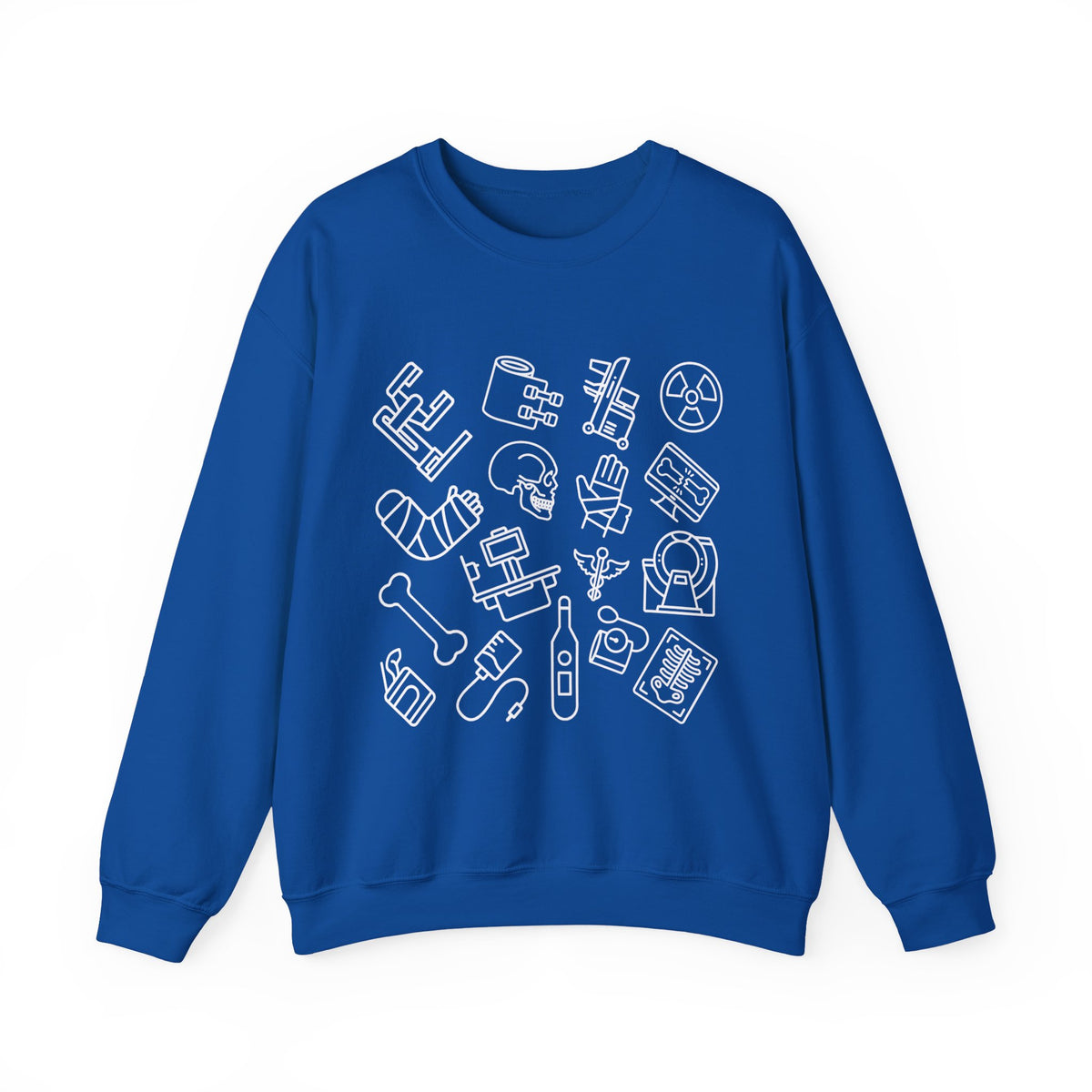 Radiology Icons Crewneck Sweatshirt | X-Ray & MRI Tech Gift