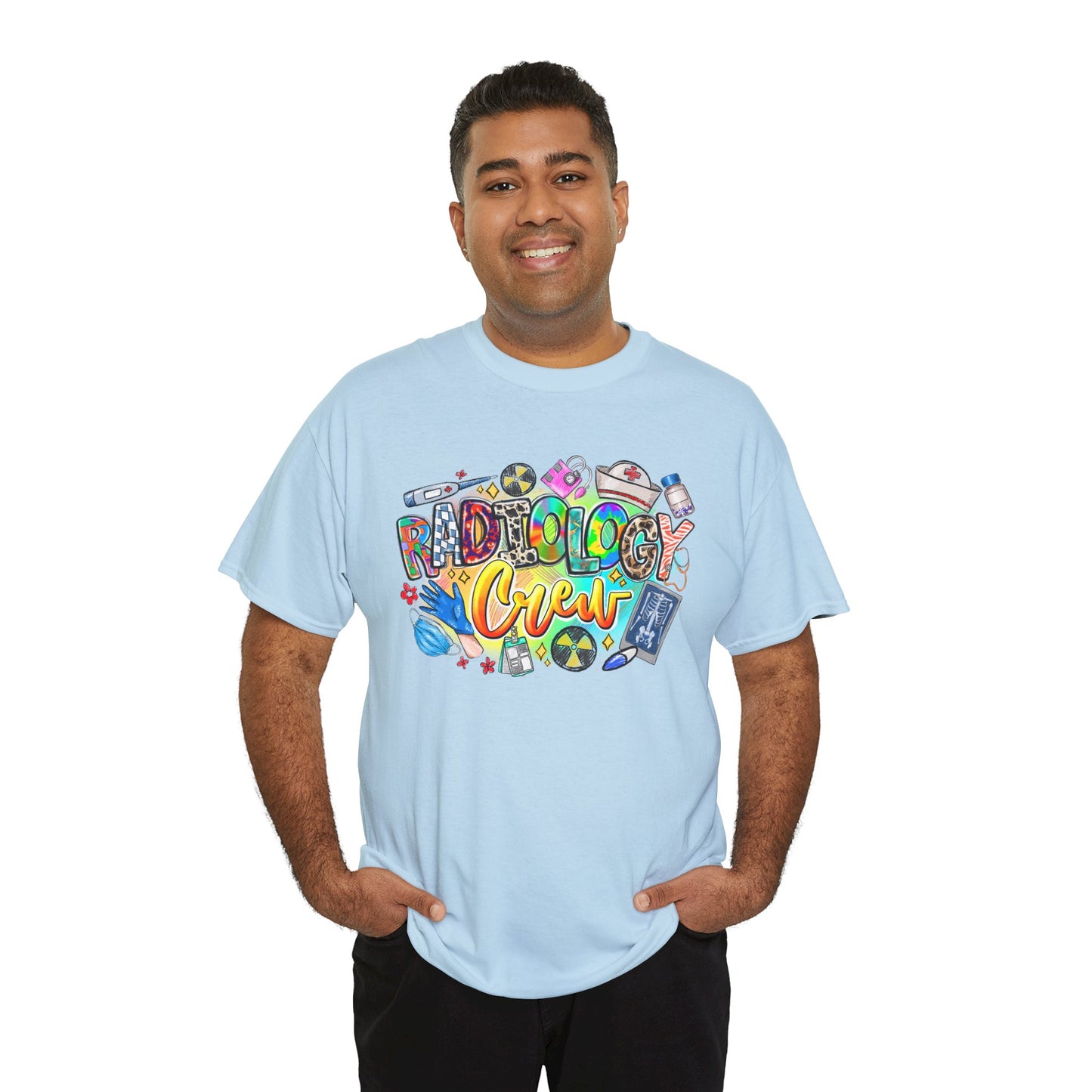 Radiology Crew Unisex Heavy Cotton Tee, Funny Radiology T-Shirt, Gift for Rad Tech, Medical Humor Tee, Radiologist Appreciation Day Shirt