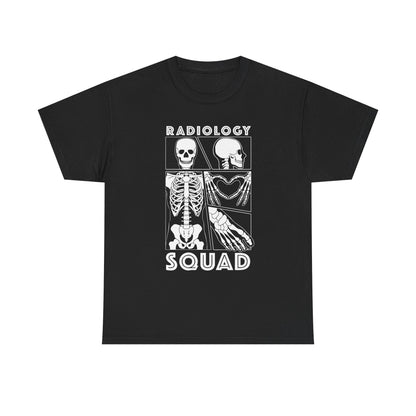 Radiology Comic Strip Tee with White Bones