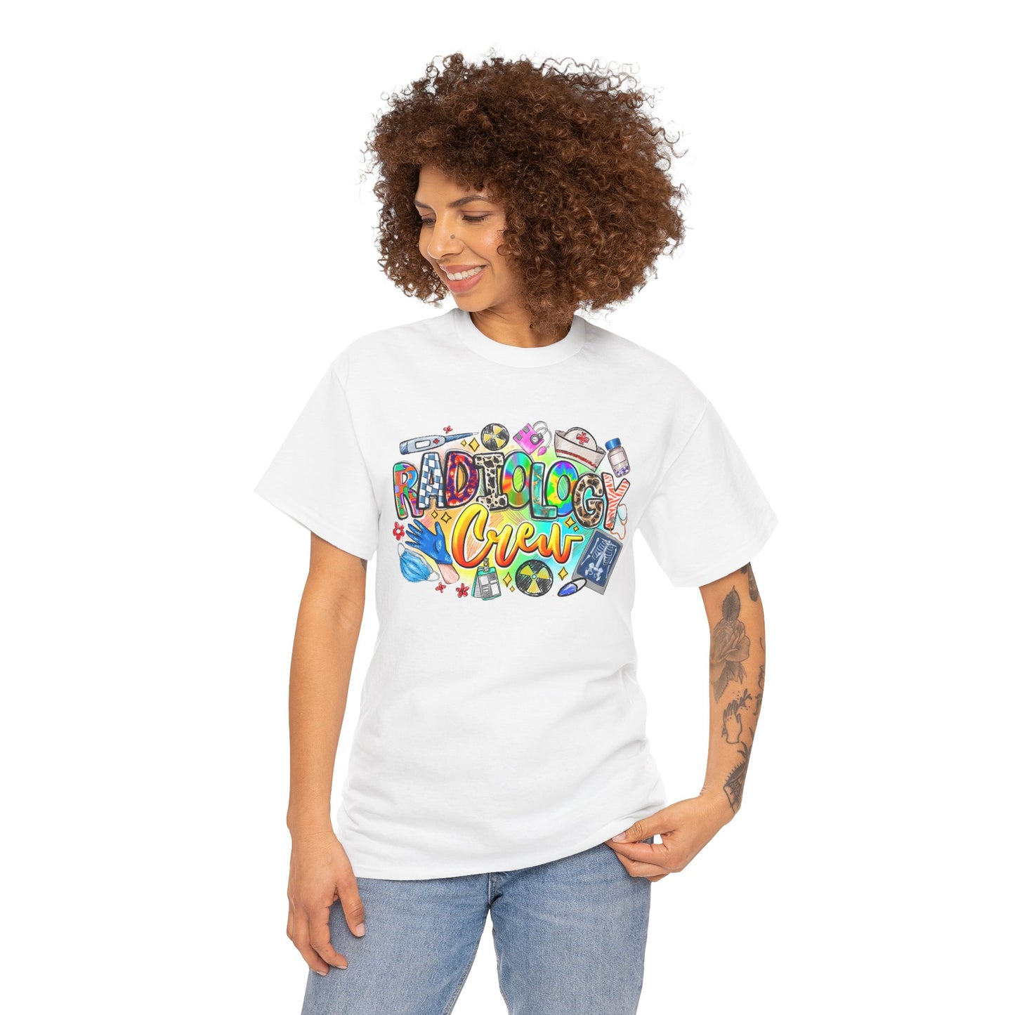 Radiology Crew Unisex Heavy Cotton Tee, Funny Radiology T-Shirt, Gift for Rad Tech, Medical Humor Tee, Radiologist Appreciation Day Shirt