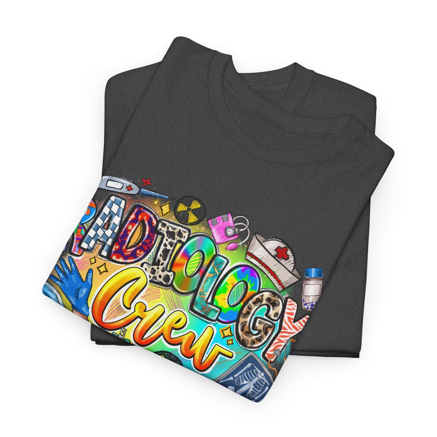 Radiology Crew Unisex Heavy Cotton Tee, Funny Radiology T-Shirt, Gift for Rad Tech, Medical Humor Tee, Radiologist Appreciation Day Shirt