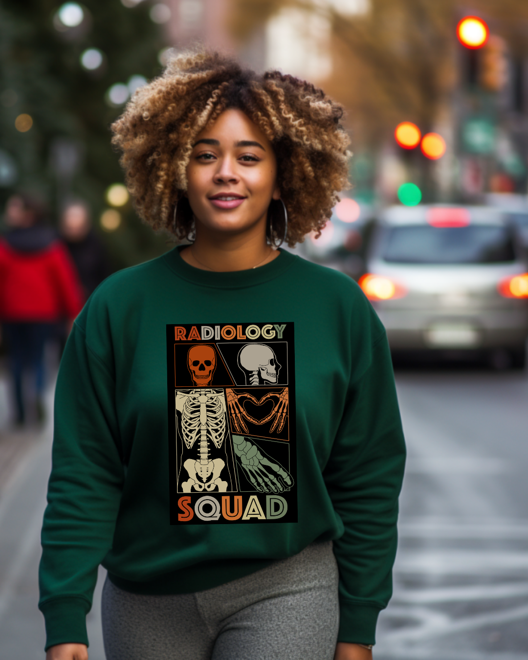 Radiology Squad Comic Crewneck Sweatshirt | Rad Tech Gift