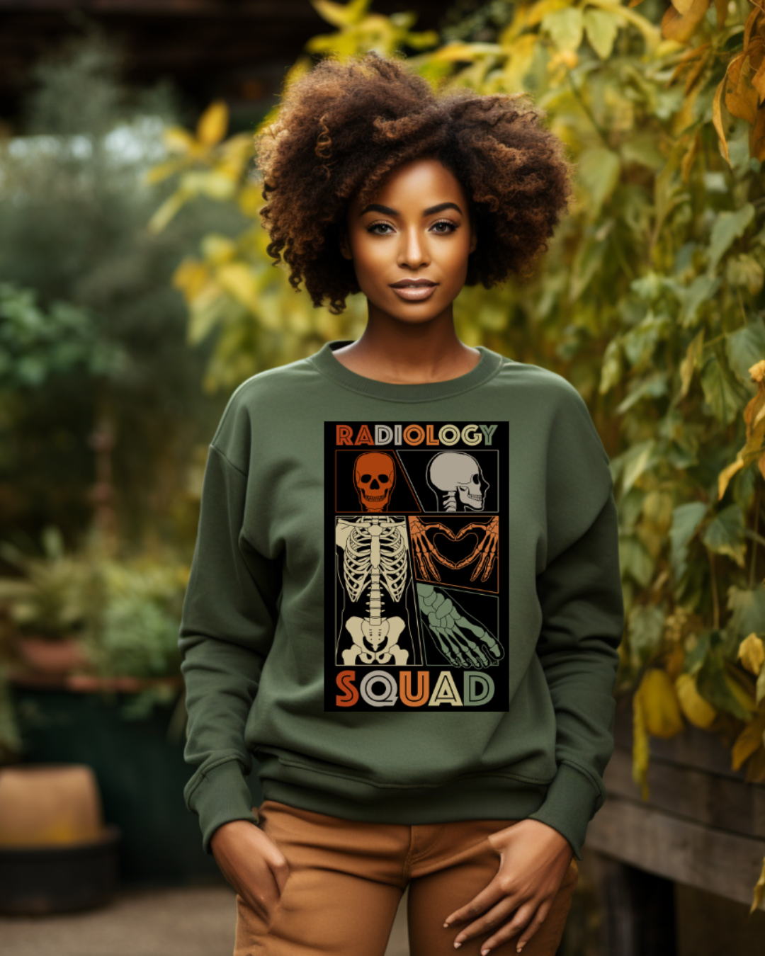 Radiology Squad Comic Crewneck Sweatshirt | Rad Tech Gift