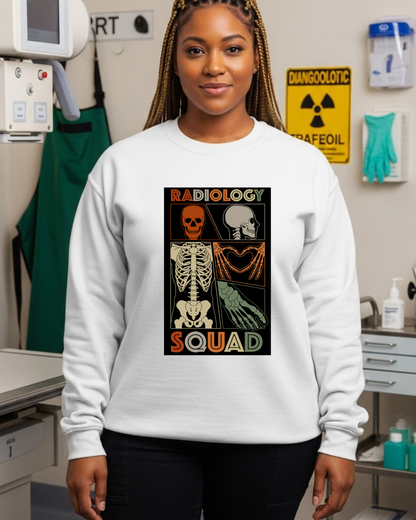 Radiology Squad Comic Crewneck Sweatshirt | Rad Tech Gift