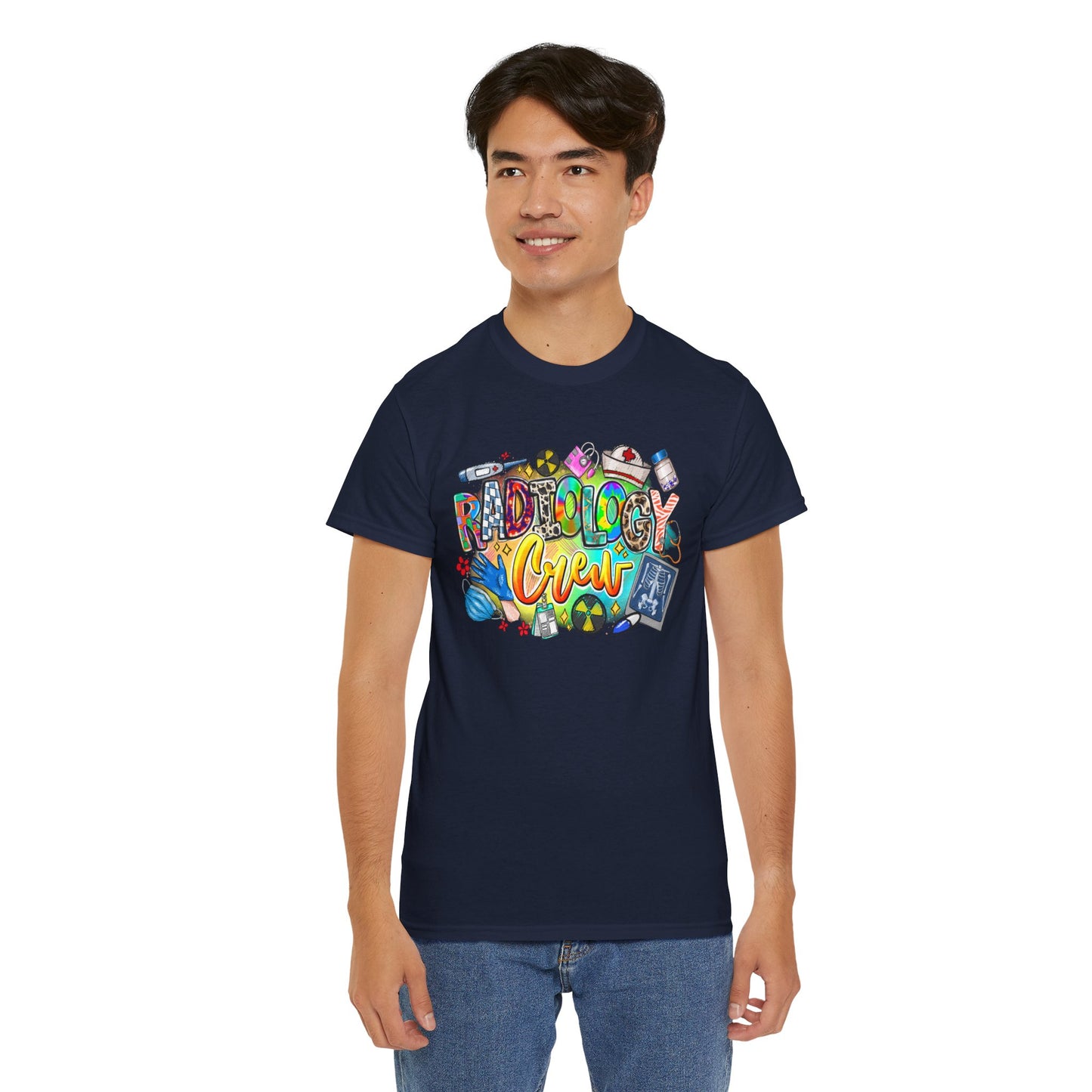 Radiology Crew Unisex Heavy Cotton Tee, Funny Radiology T-Shirt, Gift for Rad Tech, Medical Humor Tee, Radiologist Appreciation Day Shirt