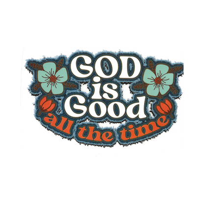 GOD IS GOOD-print transfer only