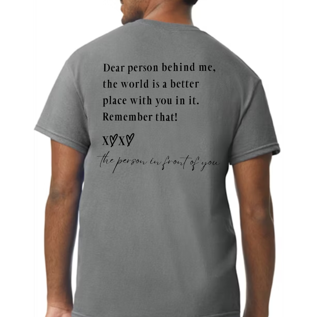 DEAR PERSON BEHIND ME-print transfer only