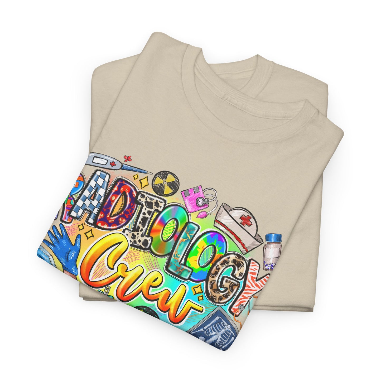 Radiology Crew Unisex Heavy Cotton Tee, Funny Radiology T-Shirt, Gift for Rad Tech, Medical Humor Tee, Radiologist Appreciation Day Shirt
