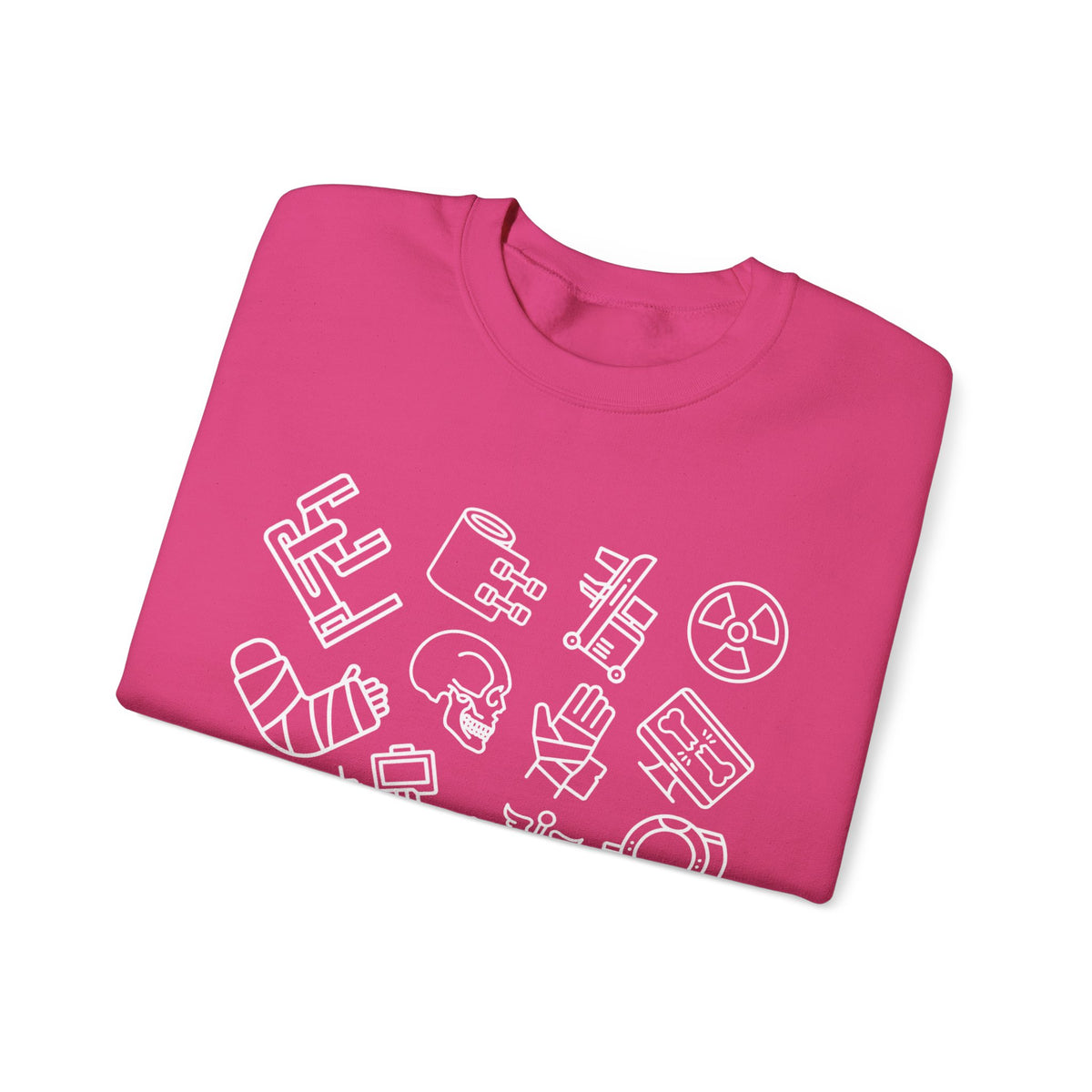 Radiology Icons Crewneck Sweatshirt | X-Ray & MRI Tech Gift