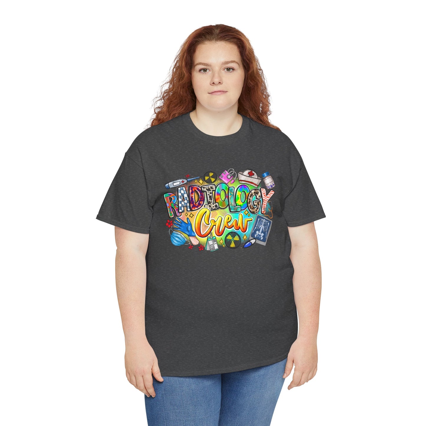 Radiology Crew Unisex Heavy Cotton Tee, Funny Radiology T-Shirt, Gift for Rad Tech, Medical Humor Tee, Radiologist Appreciation Day Shirt