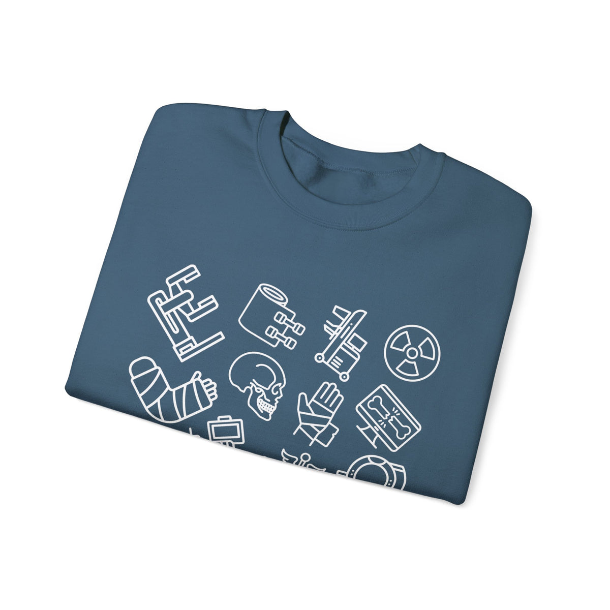 Radiology Icons Crewneck Sweatshirt | X-Ray & MRI Tech Gift