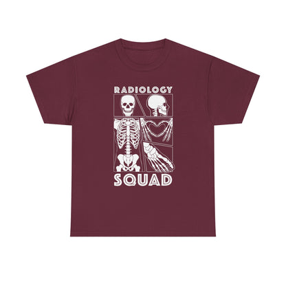 Radiology Comic Strip Tee with White Bones
