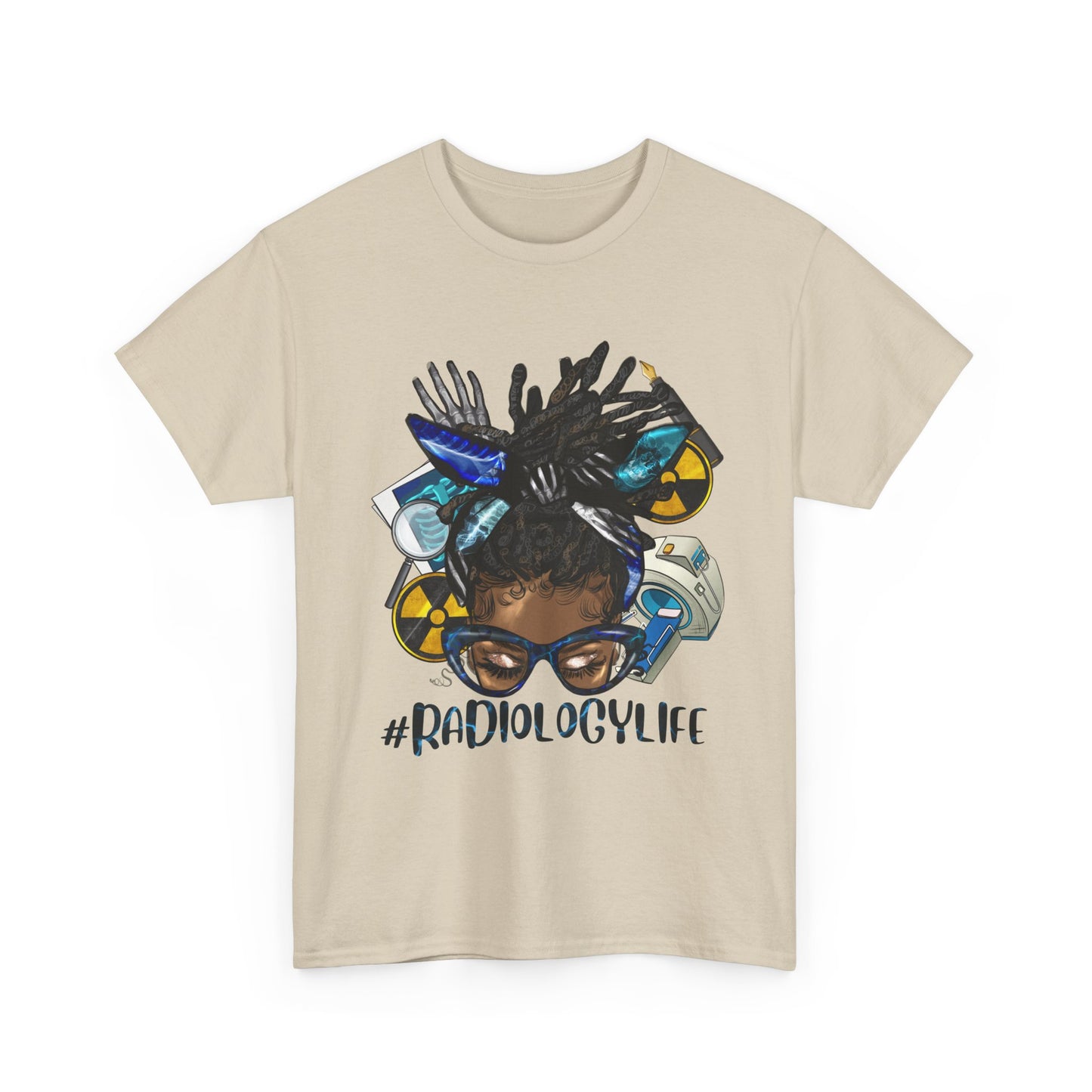 Radiology Life Tee - Unisex Heavy Cotton T-Shirt, Perfect Gift for Medical Professionals, Radiology Enthusiasts, Casual Wear, Everyday Style