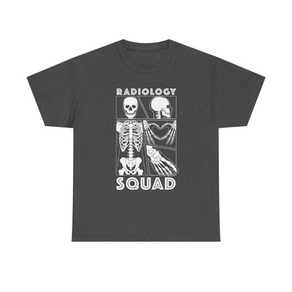 Radiology Comic Strip Tee with White Bones
